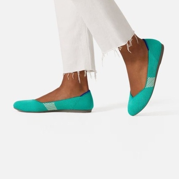 Rothy’s Calypso Blue Green Turquoise Teal Flats - Retired - Very Hard to Find 10 - Picture 4 of 4